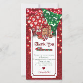 Winterruhe Geburtstag Personalisiert Dankeskarte (Vorderseite)