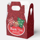 Winterruhe Party Personalisierter Glitzer Geschenkschachtel (Geöffnet)