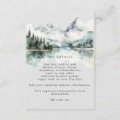 Winterrustikale Hochzeit Informationen Begleitkarte (Vorderseite)