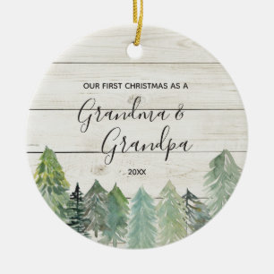 Winterrustikale Oma Großvater Weihnachtsschmuck