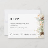 Winterrustikale RSVP-Karte RSVP Karte (Vorderseite)