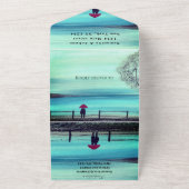 Winterrustikales Waldkuchen-Land - alles in einem All In One Einladung (Außenbereich)