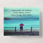 Winterrustikales Waldkuchen-Land - alles in einem All In One Einladung (Rückseite)