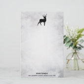 Winterrutsche Rustikales graues Wasser Briefpapier (Stehend Vorderseite)