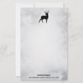 Winterrutsche Rustikales graues Wasser Briefpapier (Vorderseite)