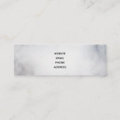 Winterrutsche Rustikales graues Wasser Mini Visitenkarte (Rückseite)