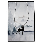 Winterrutsche Rustikales graues Wasser Mittlere Geschenktüte (Vorderseite)