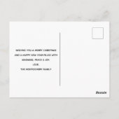 Winterrutsche Rustikales graues Wasser Postkarte (Rückseite)