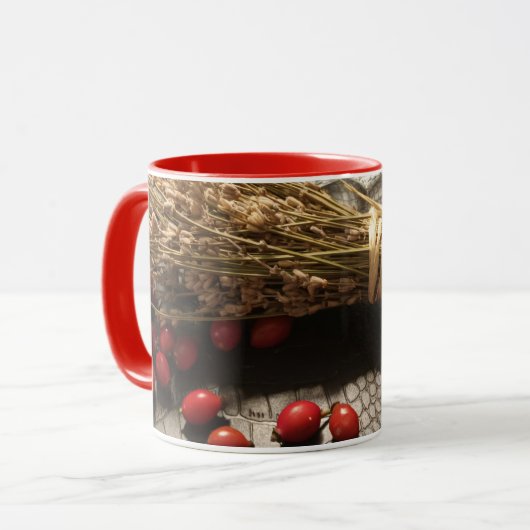 Winter's Arrangment Mug Tasse (Vorderseite Links)