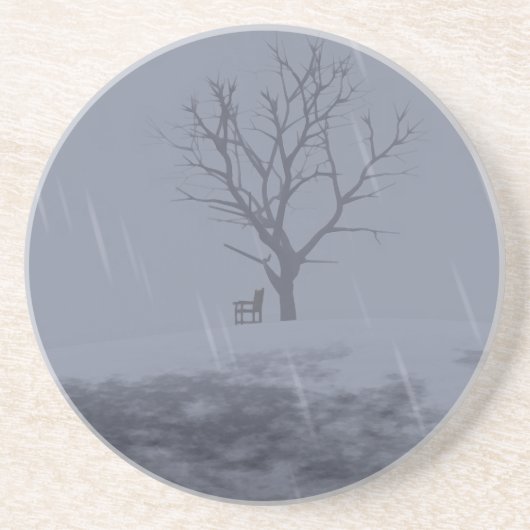 Winter's Chill Coaster Sandstein Untersetzer (Vorne)