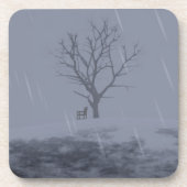 Winter's Chill Cork Coaster Getränkeuntersetzer (Vorderseite)