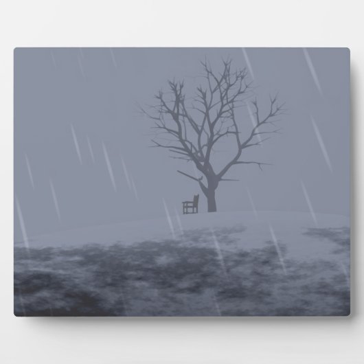 Winter's Chill Foto Plaque Fotoplatte (Vorderseite)
