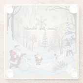 "Winter's Cosy Corner" Glasuntersetzer (Rückseite)