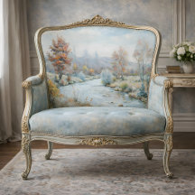 Winter's Dawn - Pastellfarbener Herbst-Fluss Decou