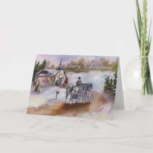 Winters Dream Christmas Card Feiertagskarte (Vorderseite)