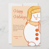 Winter's Embrace Holiday Card Feiertagskarte (Vorderseite)