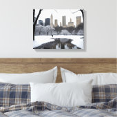 Winter's Embrace in Central Park Leinwanddruck (Insitu (Schlafzimmer))
