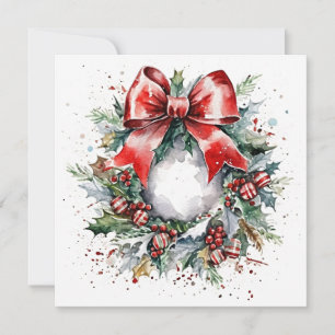 "Winter's Embrace on Christmas Eve" Mitteilungskarte