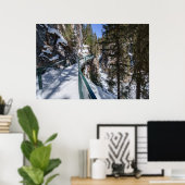 Winters Frozen Beauty Path zum Johnson Creek Upper Poster (Heimbüro)