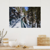 Winters Frozen Beauty Path zum Johnson Creek Upper Poster (Küche)