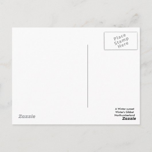 Winters Gibbit Postkarte (Rückseite)