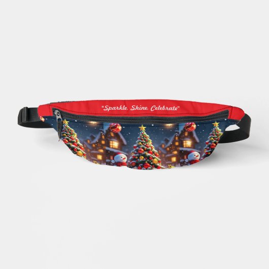 "Winter's Golden Embrace" Bauchtasche (Vorderseite)