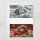 Winter's Liebe Song: Mattierter Herzbaum Wedding I Einladung (Rückseite)