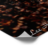 Winters Nebel - Kein Ende im Sight auf dem Trail P Poster (Ecke)