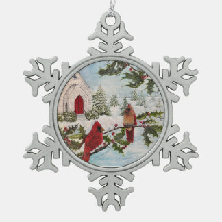 "Winter's Peace" Schneeflocke Gerahmtes Ornament