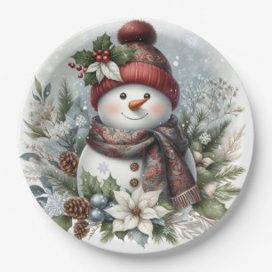 Winters sanfte Freude Pappteller