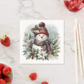 Winters sanfte Freude Serviette (Beispiel)