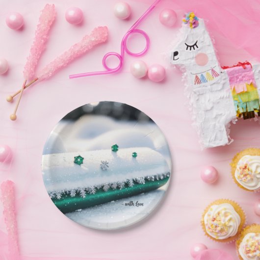 Winter's Soft Glow Pappteller (Party)