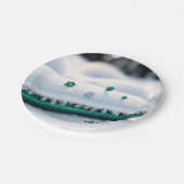 Winter's Soft Glow Pappteller (Schrägansicht)