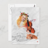 Winters Song-Elven-Prinzessin Postcard Postkarte (Vorne/Hinten)