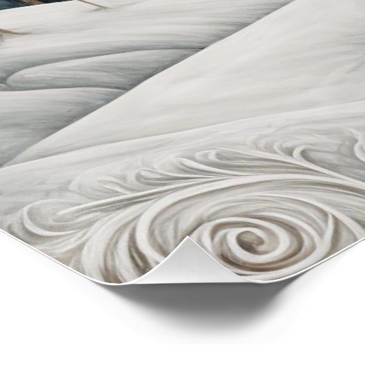 Winter's Starry Eve Poster (Ecke)