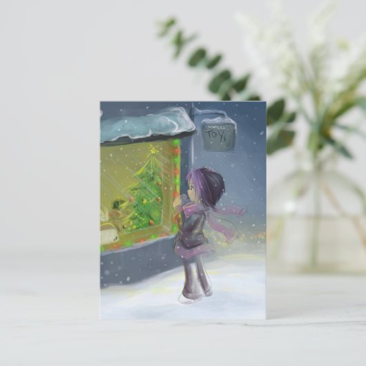 Winters Toys Postkarte (Stehend Vorderseite)
