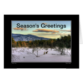 Winters Twilight Froher Festtage Holiday Card