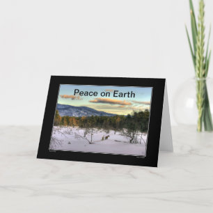 Winters Twilight Weltfrieden Holiday Card Feiertagskarte