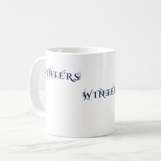 Winters Vibes Kaffeetasse (Vorderseite Links)