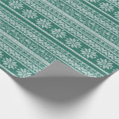 Winter's Whisper Green Geschenkpapier (Ecke)