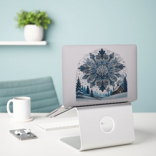 Wintersaison Aufkleber (Laptop auf Schreibtisch)