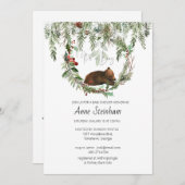 Wintersaison Baby Boy Dusche Einladung (Vorne/Hinten)