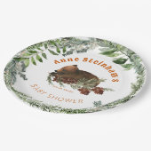 Wintersaison Einfache Baby Boy Dusche Pappteller (Schrägansicht)