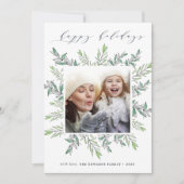 Wintersaison | Fotokarte für den Urlaub Feiertagskarte (Vorderseite)