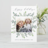 Wintersaison | Fotokarte für den Urlaub Feiertagskarte (Stehend Vorderseite)