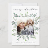 Wintersaison | Frohe Weihnachtsfotokarte Feiertagskarte (Vorderseite)