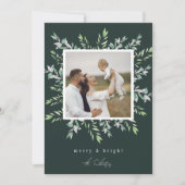 Wintersaison | Frohe Weihnachtsfotokarte Feiertagskarte (Vorderseite)