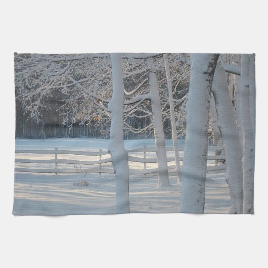 Wintersaison Geschirr Handtuch (Horizontal)
