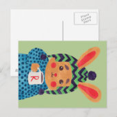 Wintersaison (Rabbit Edition) Postkarte (Vorne/Hinten)
