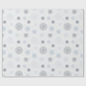 Wintersaison Snowflake Niedliches Weihnachtsgesche Geschenkpapier (Flach)